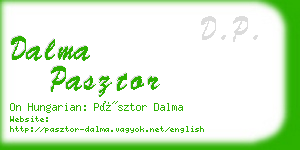 dalma pasztor business card